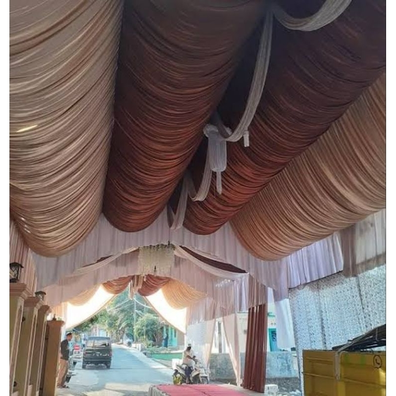 Plafon Tenda model Galengan/Hiasan Tenda 6×6