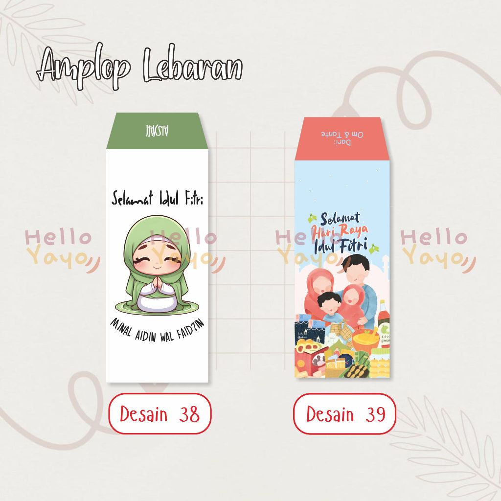 AMPLOP LEBARAN 2024 / AMPLOP LEBARAN / AMPLOP IDUL FITRI / ANGPAU / AMPLOP CUSTOM NAMA