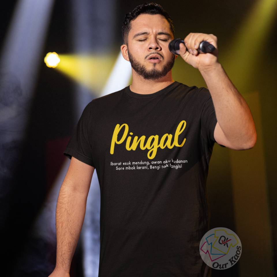 Kaos Distro Kata Kata Pingal Judul Lagu Musik Dangdut Viral T-shirt Tulisan Dewasa Bahasa Jawa Cowok