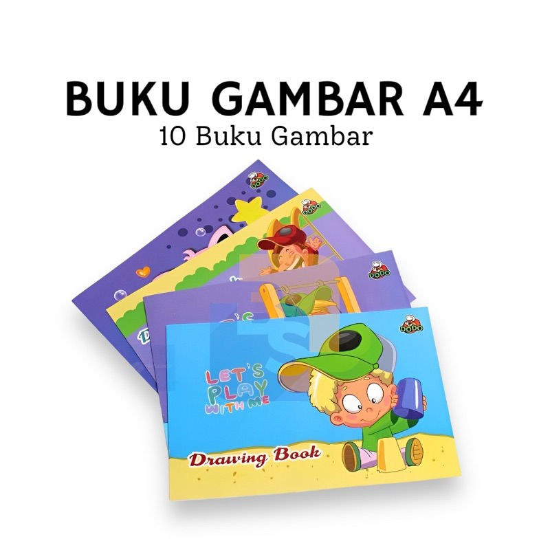 

10 buku - DODO Buku Gambar A4 isi 8 Lembar