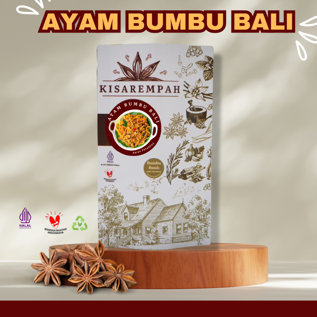 

Bumbu Ayam Bumbu Bali | 50gr | Bumbu Instant Cepat Saji by KisaRempah