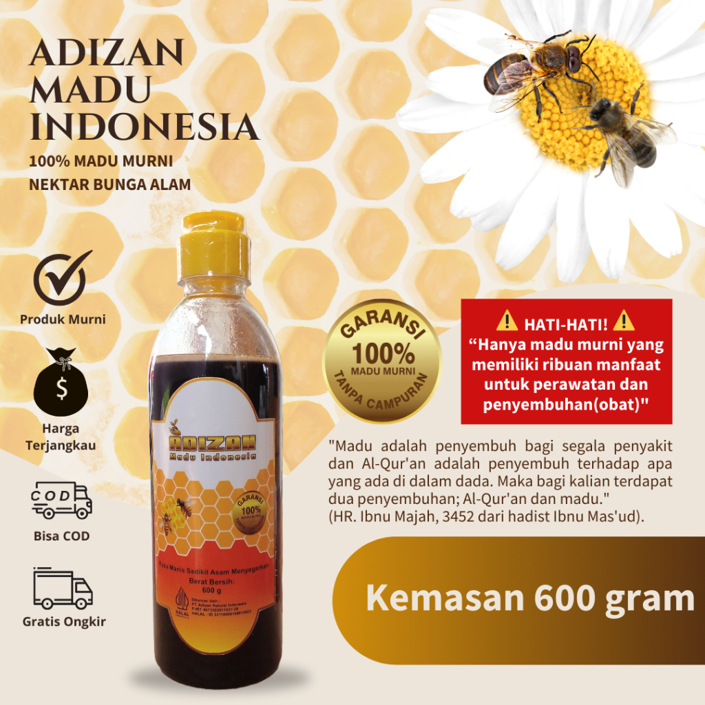 

Madu Murni 600 gram
