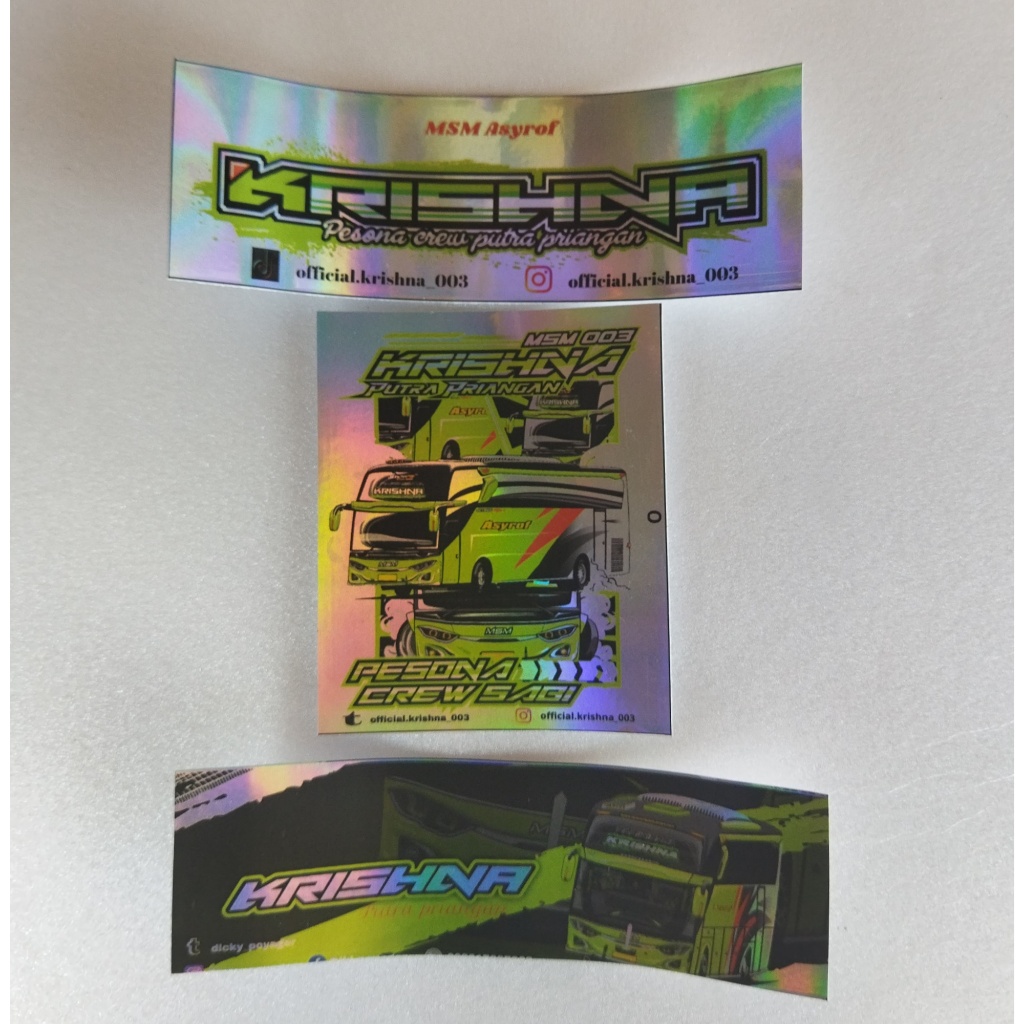 

paket stiker bis krisna asli po