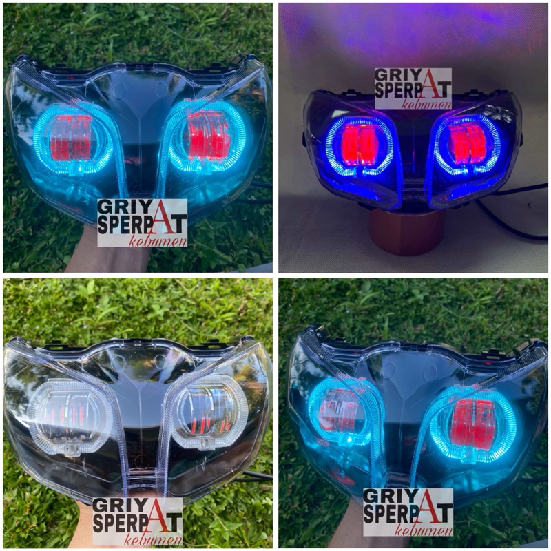 LAMPU DEPAN  JUPITER Z ROBOT 2010 2011 2012 BILED PROJIE 2 LENSA