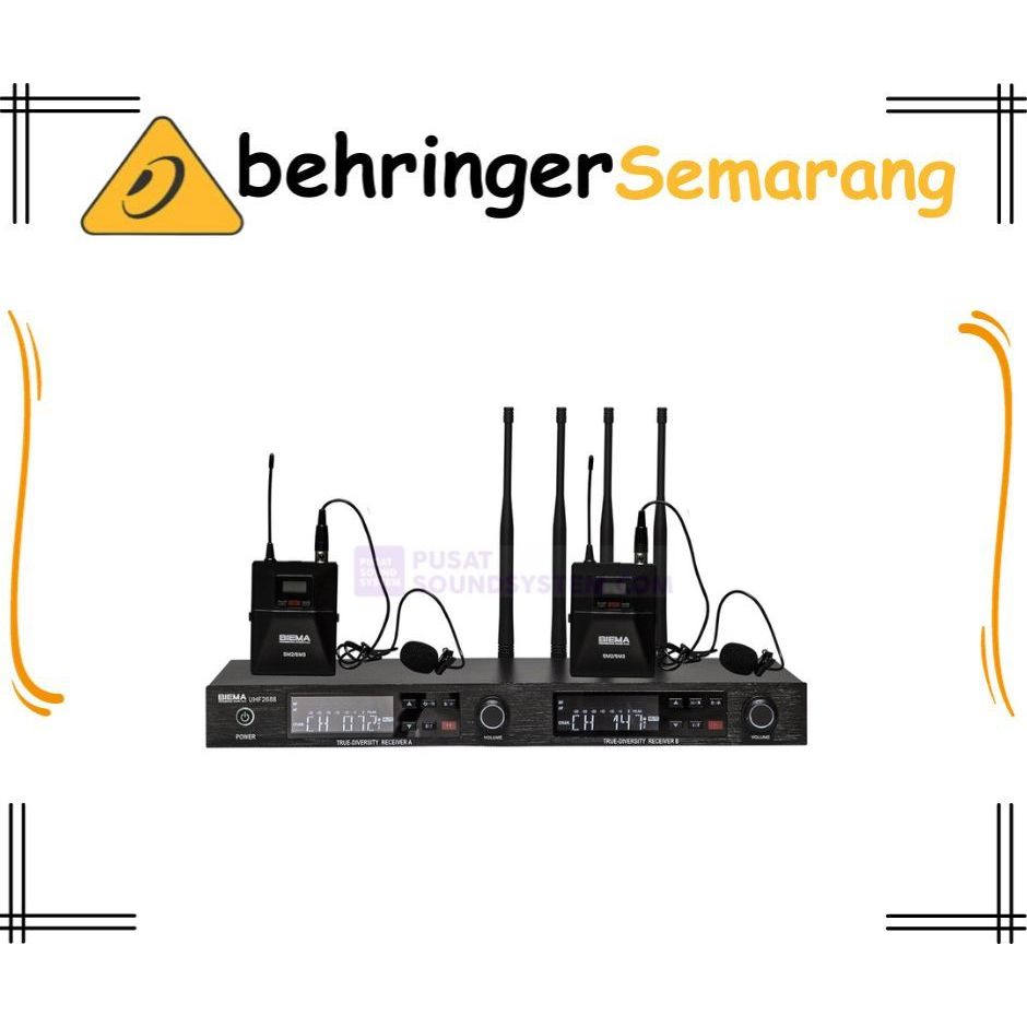 Biema UHF2688/SM2 - Biema UHF 2688 / SM2 Wireless Microphone Clip On