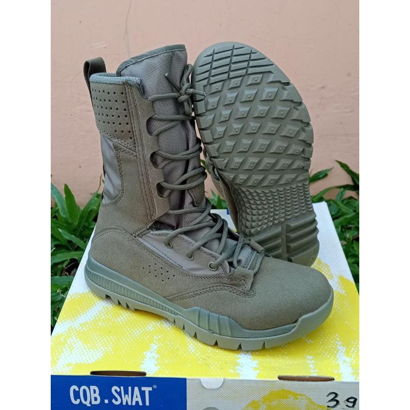 Sepatu PDL Hijau CQB / Sepatu PDL Hijau Brimob