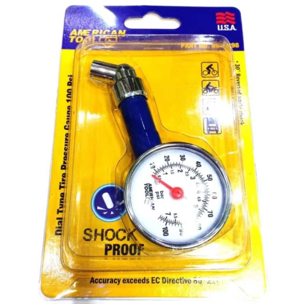 Pengukur tekanan angin tire pressure gauge 100psi American tool