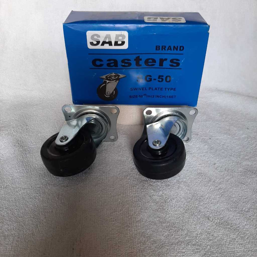 Roda Koper Gepeng SAB SG 50mm ( 1dos = 4 set)