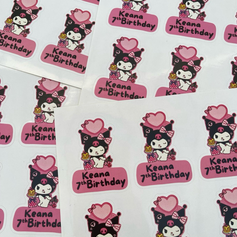

sticker label ulang tahun tinggi 6cm untuk goodie bag