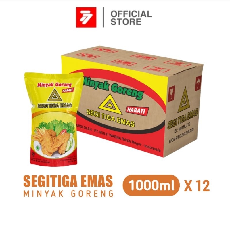 

Segitiga Emas Minyak Goreng Nabati Pouch Dus 12 x 1 L