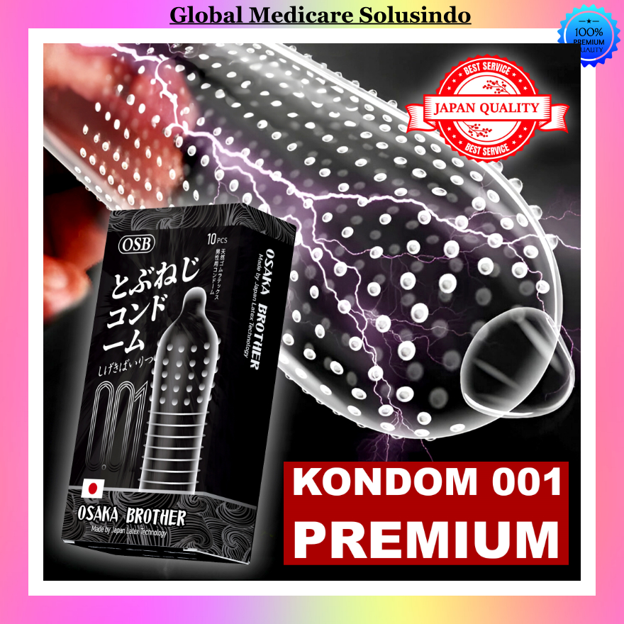 Kondom Gerigi OSB Black Premium Mix - Condom Dotted Original