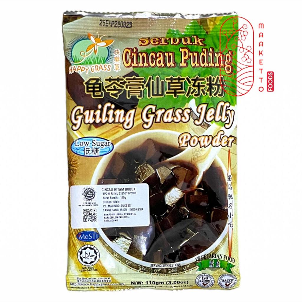 

Happy Grass Serbuk Cincau Puding Low Sugar / Guiling Gao / Guiling Grass Jelly 110g
