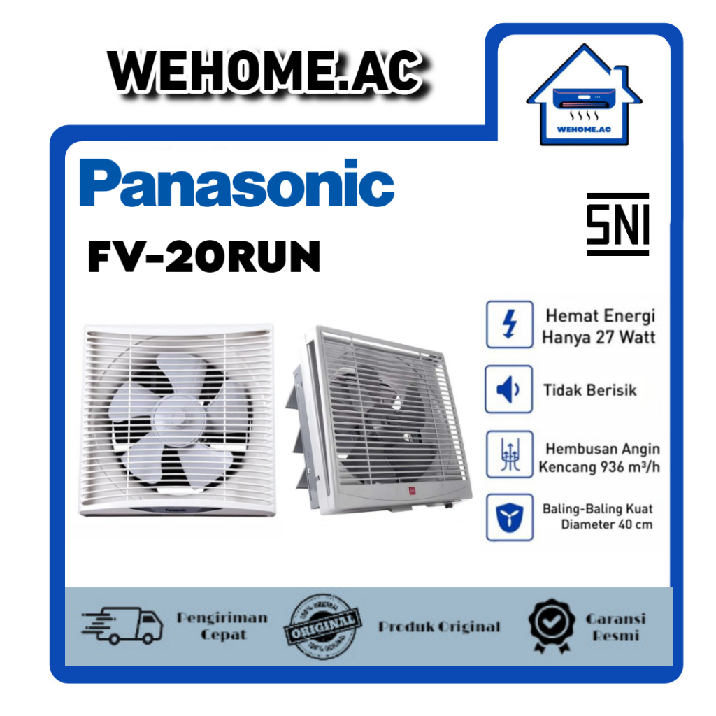 Exhaust Fan Panasonic FV25RUN / FV30RUN Hexos Dinding Kipas Angin Dapur 10 inch / 12 inch