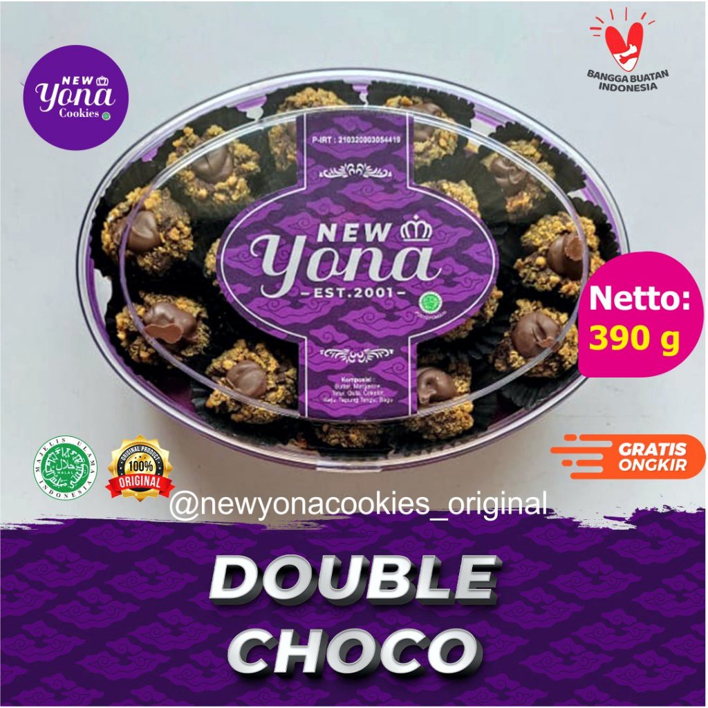 

[Ready] Kue Kering Lebaran New Yona Cookies - Double Choco