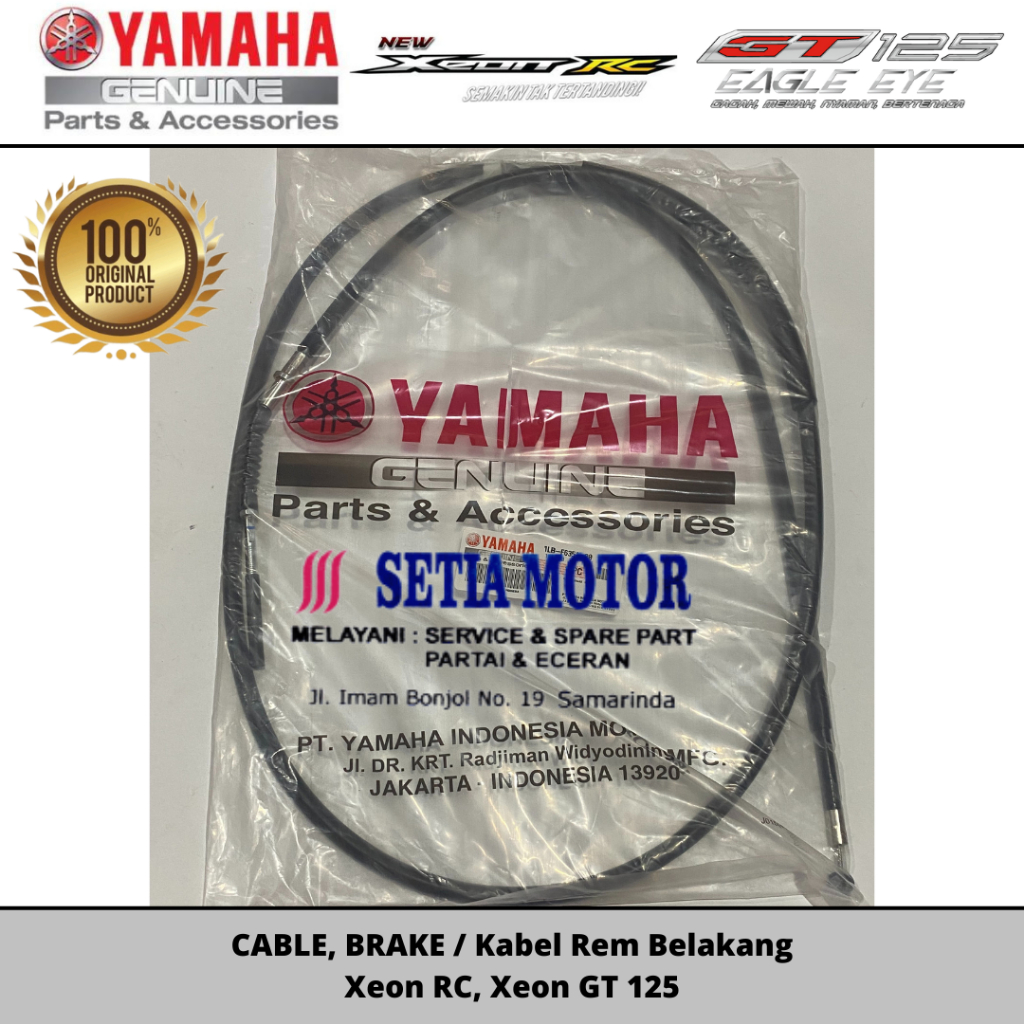 CABLE, BRAKE / Kabel Rem Belakang Xeon RC, Xeon GT 125