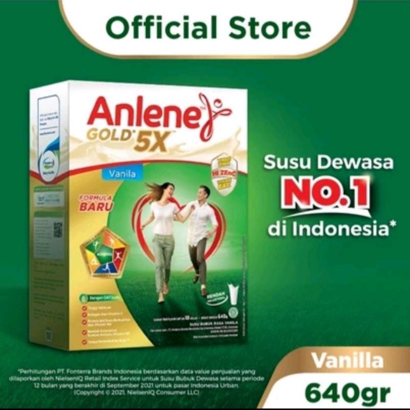 

Anlene Gold Vanila/Cokelat/Original 640gr