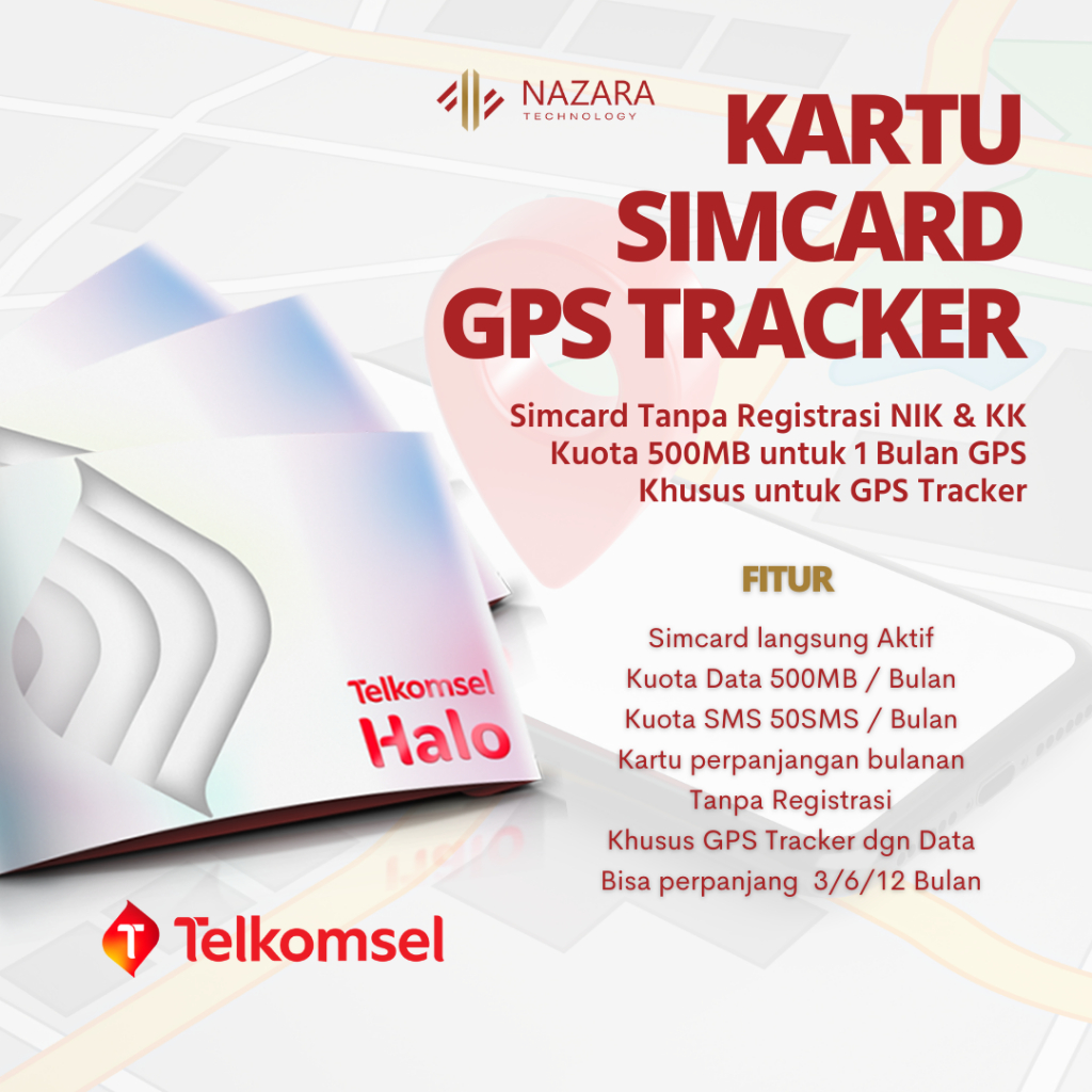Kartu Halo khusus GPS Tracker