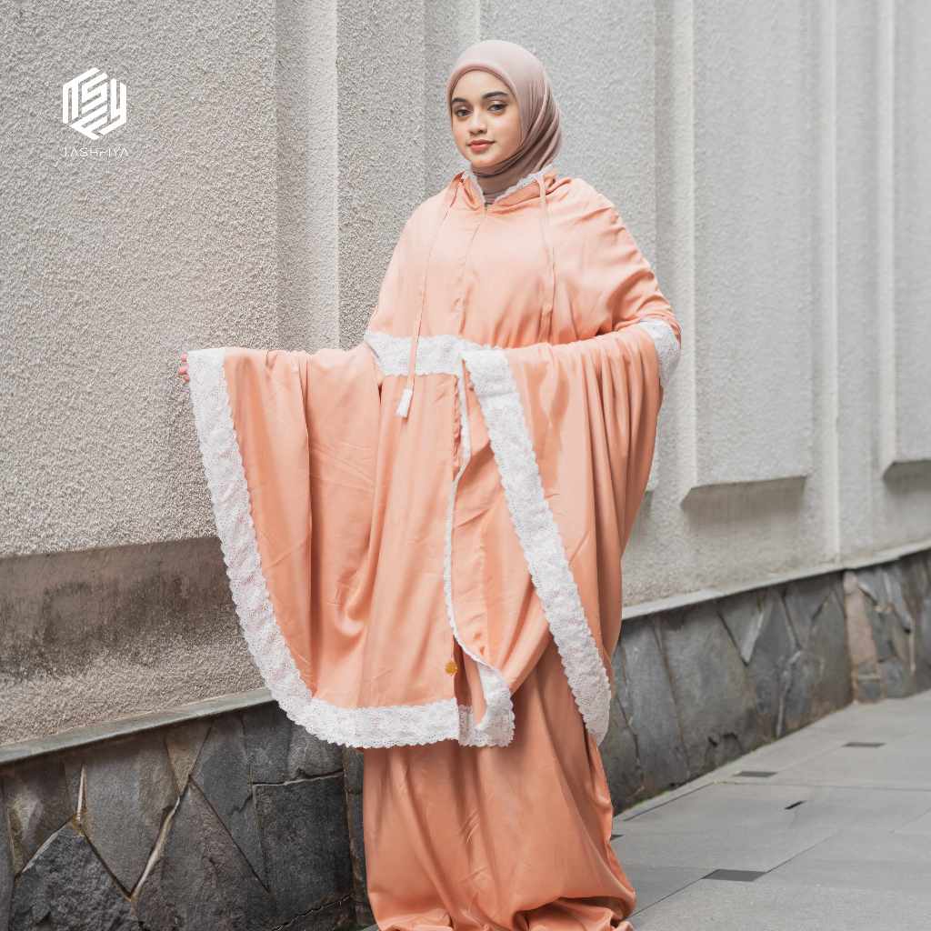 Tashfiya-Elmira Mukena Dewasa Katun Premium/Mukena Silky 2 In 1/Mukena Renda Terbaru Arumi Series
