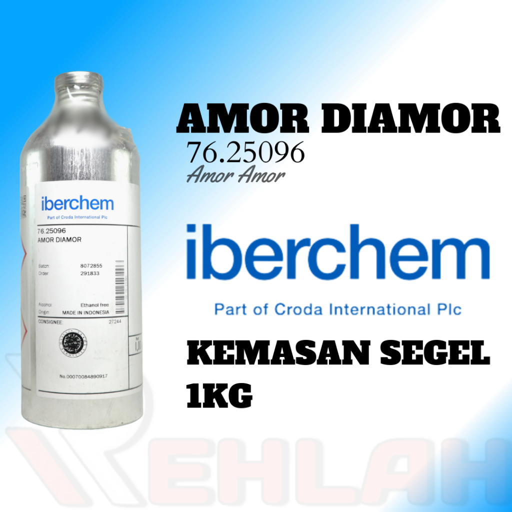 AMOR DIAMOR 76.25096 BY IBERCHEM (IBC) BIBIT PARFUM ORIGINAL KEMASAN SEGEL ALUMUNIUM 1KG