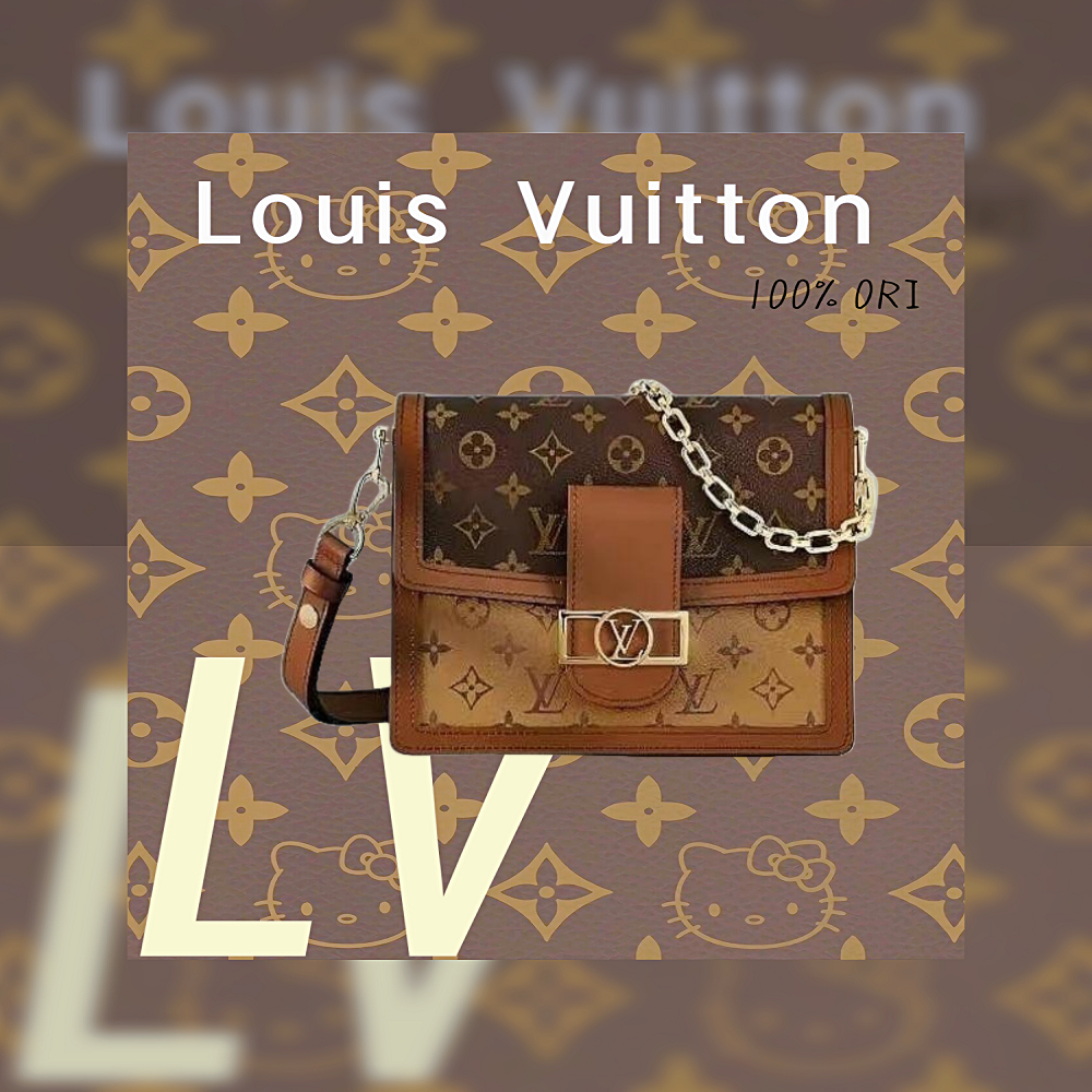 [100% Original] LV Louis Vuitton Dauphine  Tas selempang lv/Tas selempang wanita lv /Tas lv/ Women's