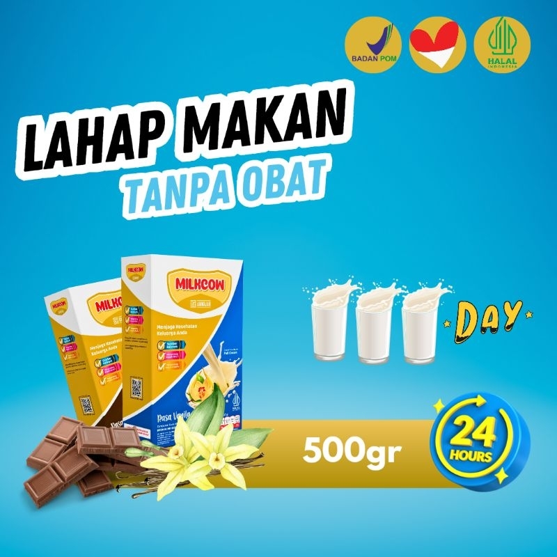 

Susu Gemuk Badan MILKCOW 500gr Original | Lahap Makan