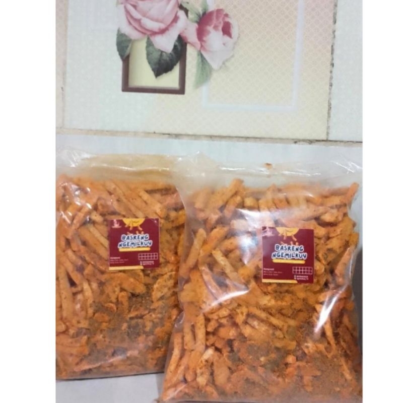 

CEMILAN BASRENG PEDAS NGEMILKUY 500 g