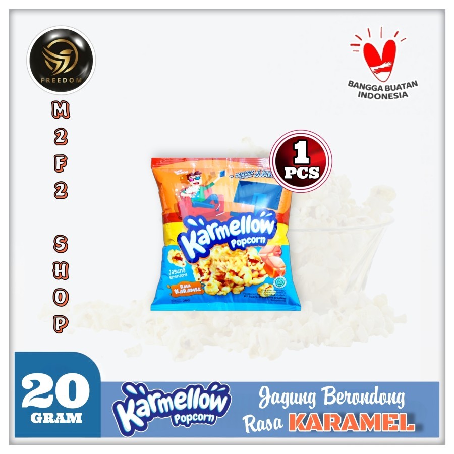 

Karmellow Popcorn Jagung Berondong Karamel | Caramel Sachet - 20 gr (Kemasan Satuan)