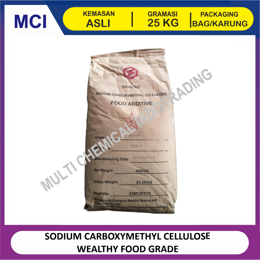 

SODIUM CARBOXYMETHYL CELLULOSE / CMC FOOD GRADE || 25 KG