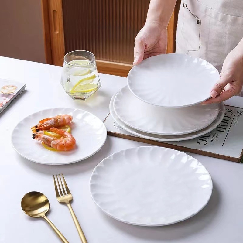 Piring Saji - Piring kue - Piring Keramik - Piring putih