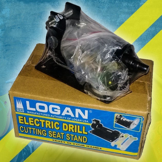 Dudukan bor gurinda meja Logan / Adaptor bor gerinda stand bor