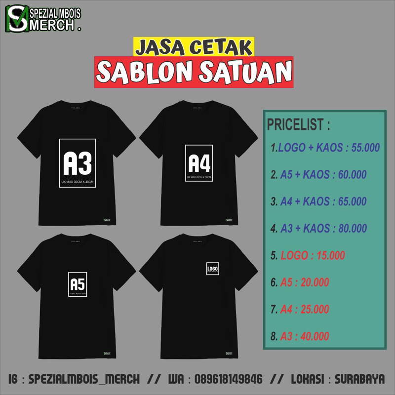 cetak kaos satuan / sablon dtf / kaos satuan / sablon murah / sablon dtf a3 a4 a5 logo