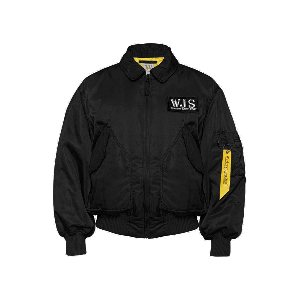 WJS - CWU03 Workers Junior Stuff CWU Jacket Bomber Warna Hitam Jaket Militer Jaket Tebal Jaket Water
