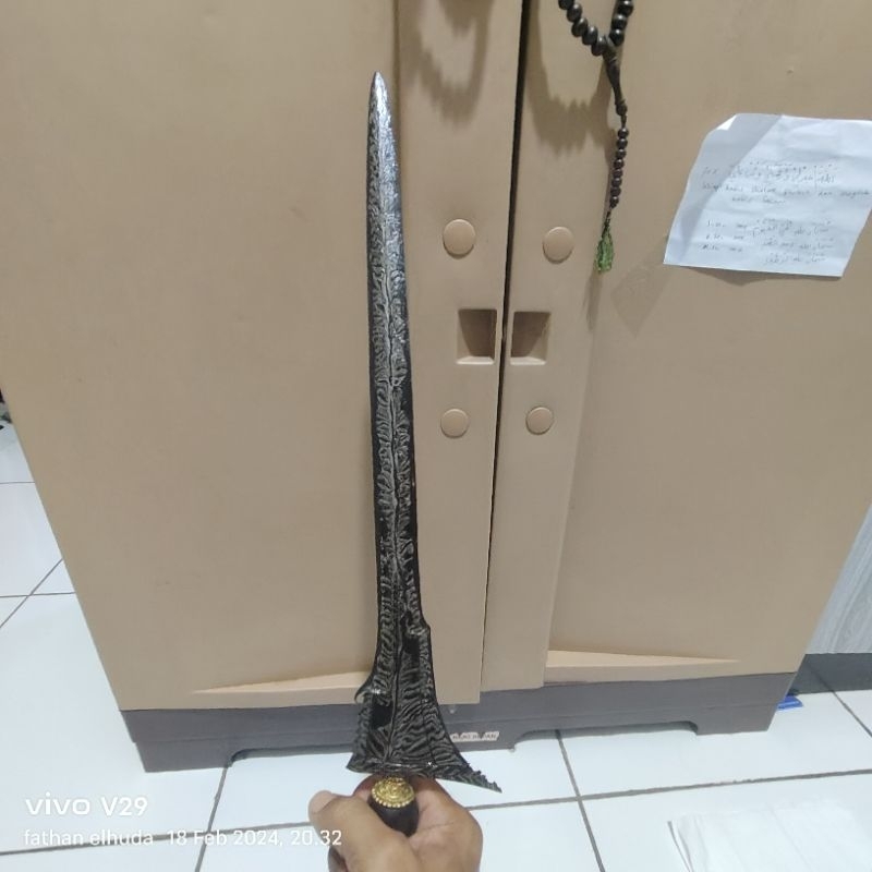 keris lurus dapur kebo sinebo pamor miring