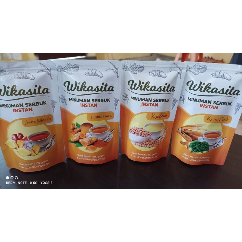 

Wikasita Minuman Serbuk Instan Seduh Herbal Drink Kunci Sirih Jahe Merah Temulawak Oleh-Oleh Malang