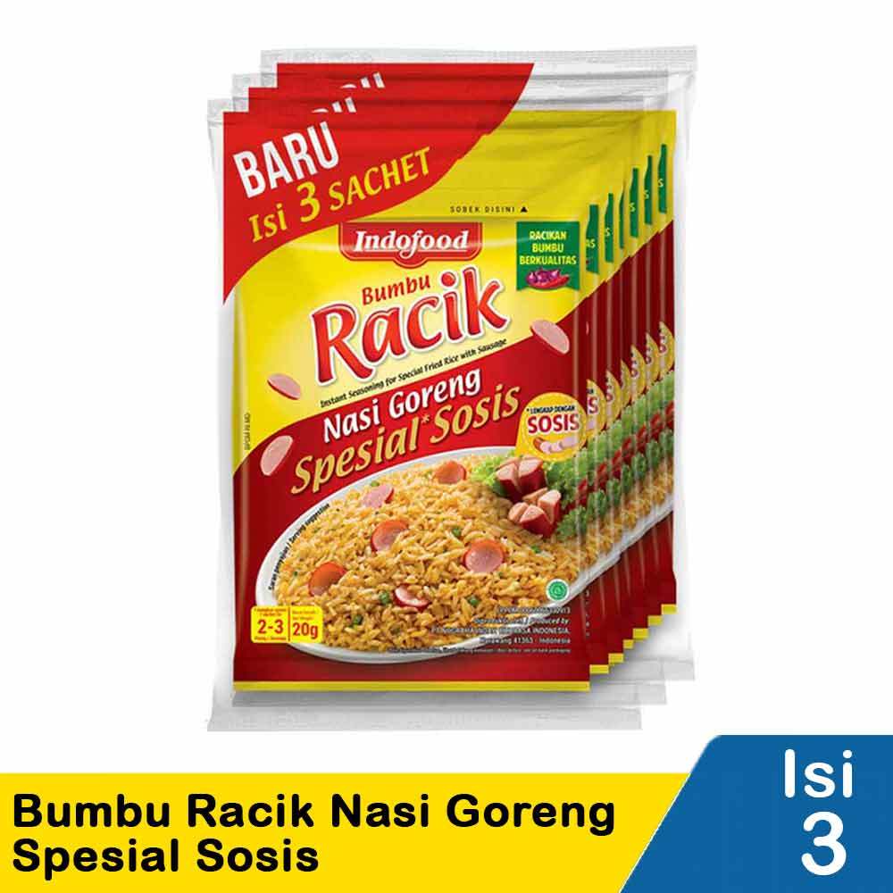 

Bumbu Racik Nasi Goreng Spesial Sosis 3X20g
