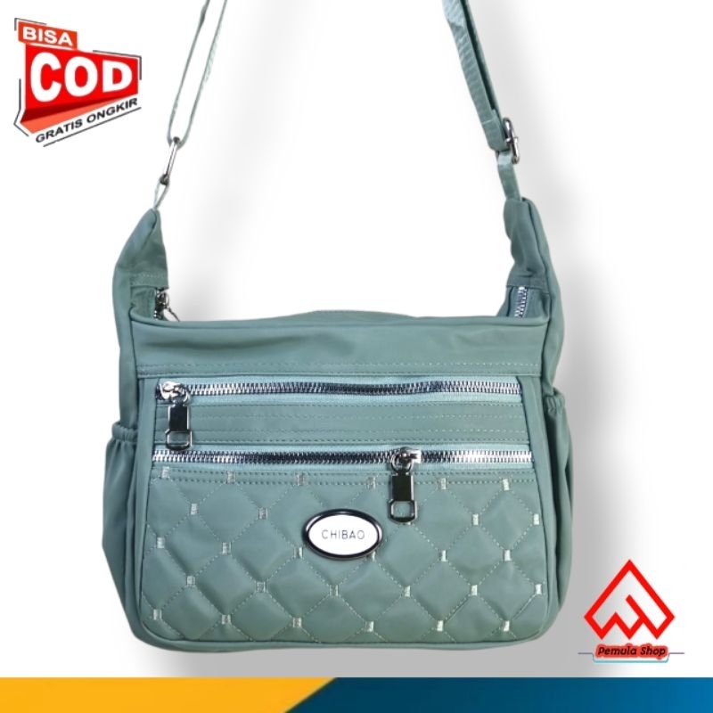 Tas selempang chibao tutup motif terbaru wanita