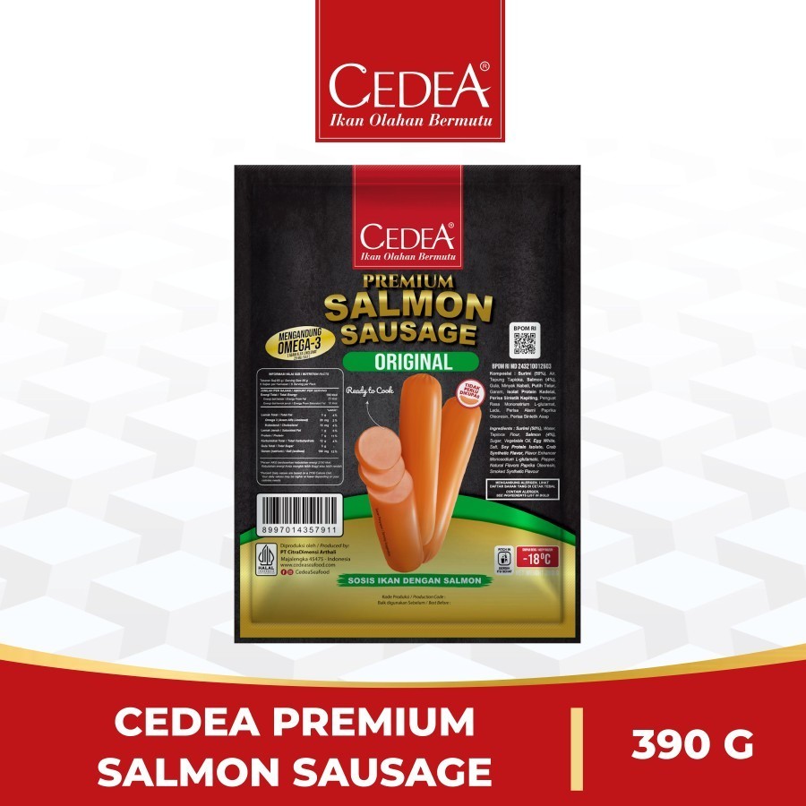 

CEDEA PREMIUM SALMON SAUSAGE Sosis Salmon cidea