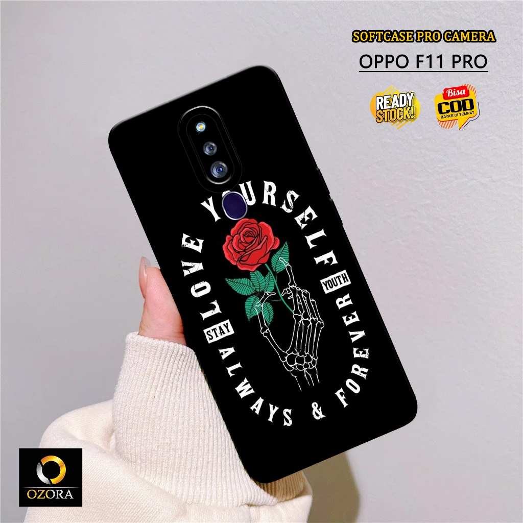 OZORA - Case Oppo F11 Pro Terbaru - Fashion Case BUNGA - Casing Oppo F11 Pro - Softcase Oppo F11 Pro