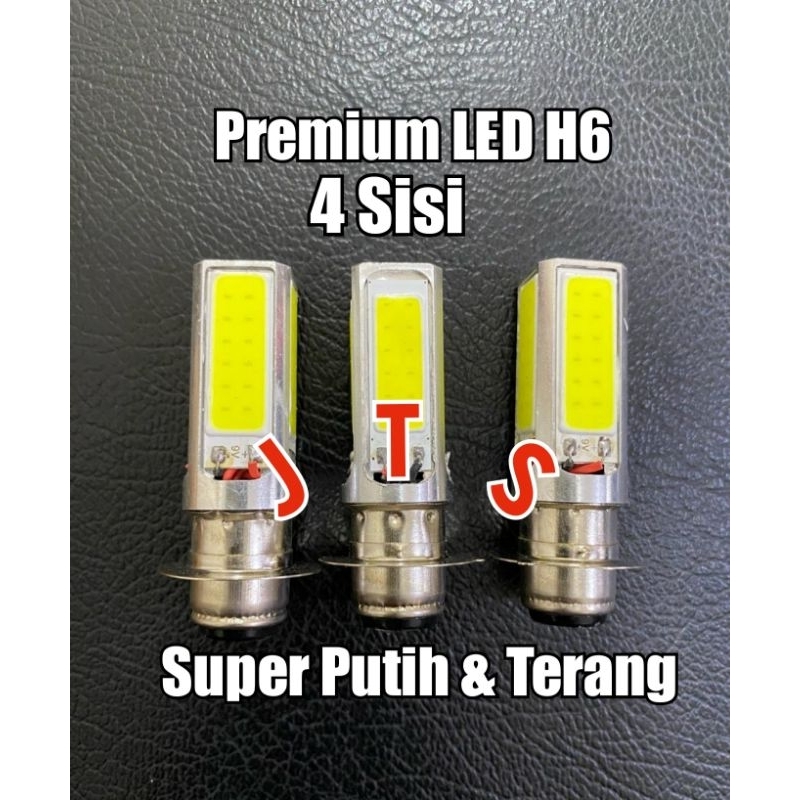 Lampu Depan Bebek H6 Dan Matic 48 Mata Led 4 Sisi Super Terang Dan Warna Putih