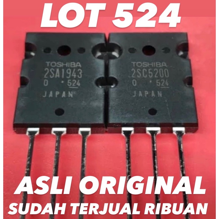 Vpv TRANSISTOR TOSHIBA 52 1943 Lot 524 ASLI ORIGINAL
