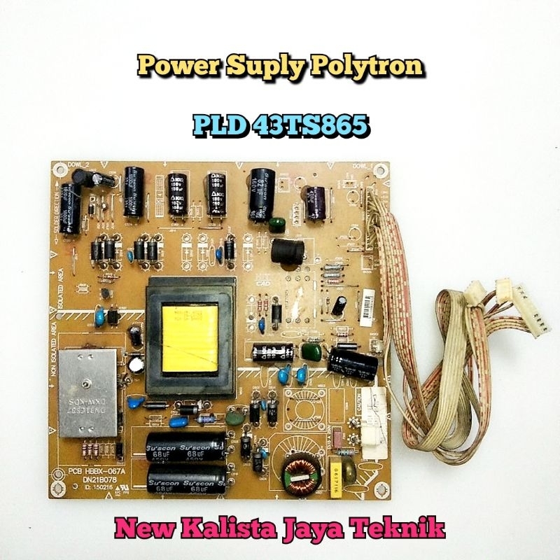 POWER SUPLY POLYTRON PLD 43TS865 ORIGINAL HBBX-067A PSU 43TS865 REGULATOR 43TS865 PSU POLYTRON 43ts8
