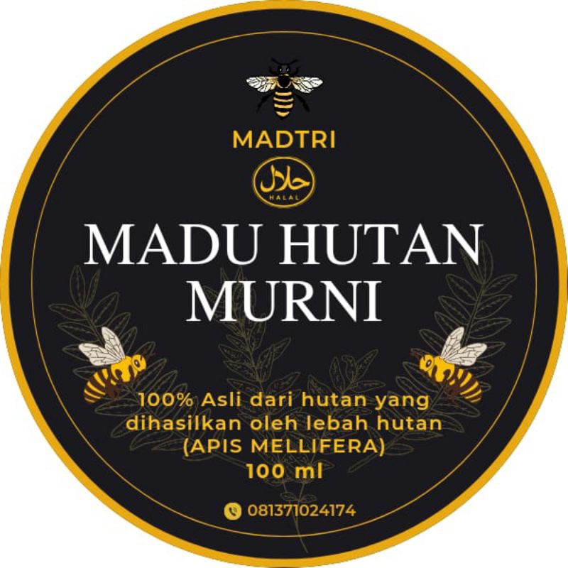 

MADU HUTAN | MURNI | 100% ASLI | HALAL | DARI LEBAH APIS MELLIFERA | 100 ml