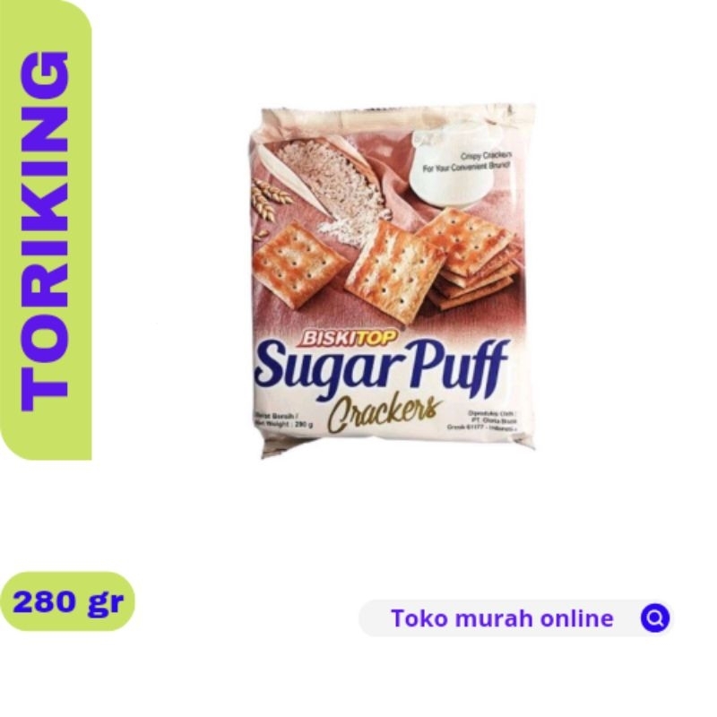

BISKITOP SUGAR PUFF - SNACK HAJATAN (1 Karton isi 12pcs @280gr)