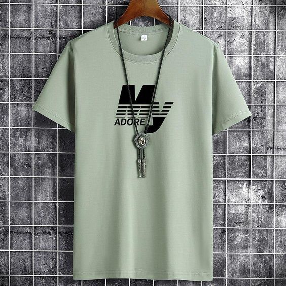 Kaos Distro Green Sage 'My Adore' / Atasan Kaos Hijau Mint Simpel/ T-shirt Distro Pria