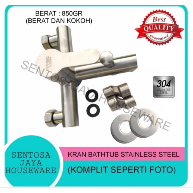 KRAN SHOWER BATHTUB PANAS DINGIN STAINLESS SUS304 - KRAN MIXER SUS304
