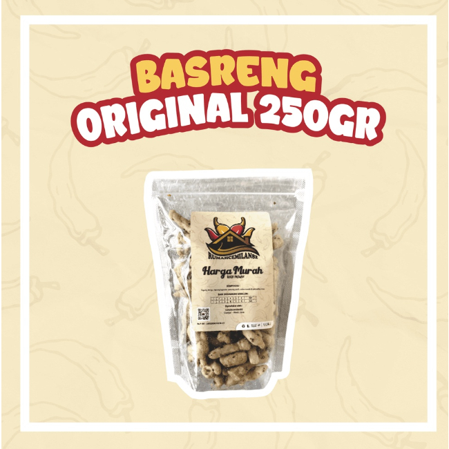 

K-A. Basreng 250 gr/ basreng extra pedas /basreng original/basreng balado/basreng sedang