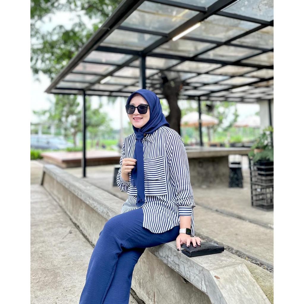 DELINA ONE SET  By NOURA OFFICIAL.ID – Setelan Korea - Setelan Celana Wanita Kekinian -SetCel Murah 