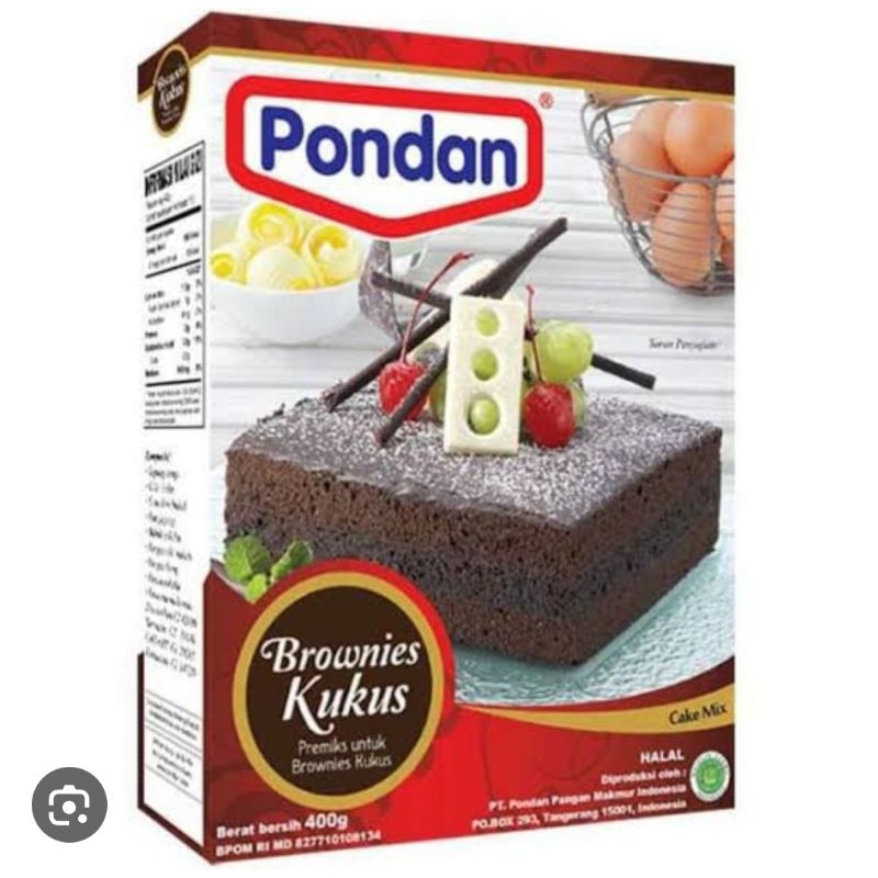 

pondan brownies kukus 400 gram