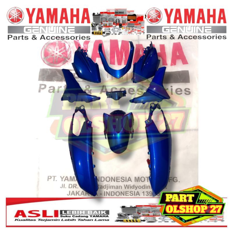 PAKET FULL SET BODY HALUS NMAX OLD 155 (2DP) BIRU GLOSSY ASLI ORIGINAL YAMAHA