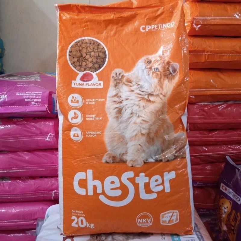 Makanan kucing Chester 20kg / Chester rasa tuna 20kg cat food